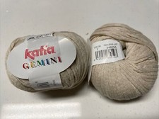 Katia Gemini 100% Cotton yarn - Color 7 (ivory) - 2 Balls