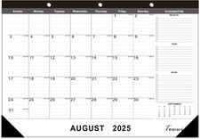 2025-2026 Desk Calendar, 17"X12" Desktop Monthly Calenda for Home, Office, Famil