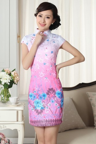 Joli mini robe chinoise - chinoise, qi-pao