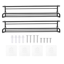  2 Sets Organisateur Epice Étagère Murale Épices De Rack D'épices