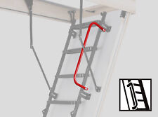 Main courante en métal droite, gauche 468 mm pour escalier au sol OMAN rouge