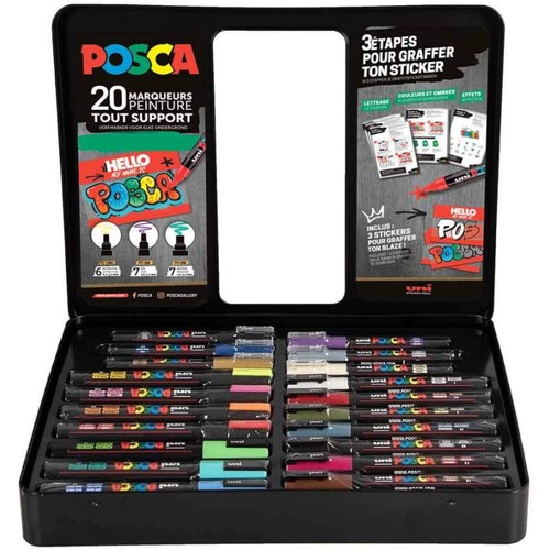 Malette feutres posca - 20,