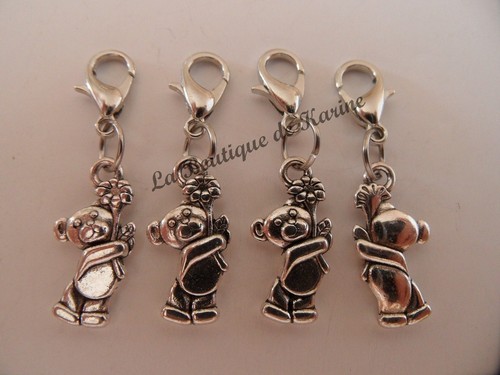 Charms breloque ours et - 4,