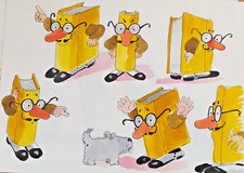 TARDI : dessin, croquis, au crayon/ stylo / aquarelle, original, non-signé