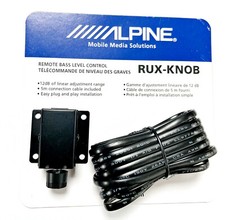 Alpine RUX-KNOB Remote Bass Level Control with 5m Connection Cable New Original