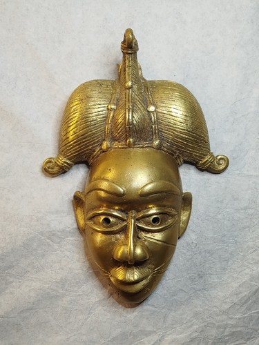 Masque africain bronze - masque,