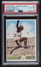 1936 Sidol-Werke Sigel Olympiade 1936 Lodix Back Jesse Owens #2-61 PSA 6