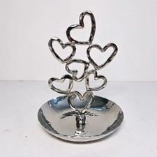 Michael Aram Heart Collection Hammered Nickle Plated Ring Catch