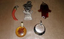 Lot Pendentifs Argent Corail