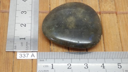 Labradorite pebble flat stone - pebble,
