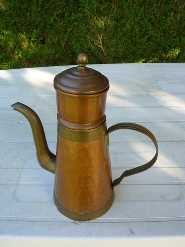 Cafetière ancienne cuivre - cafetière, en