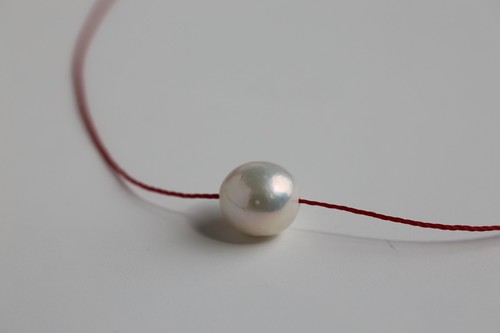 Collier argent fil - collier, ciré