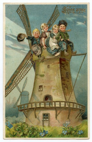Enfants moulin a vent - enfants,