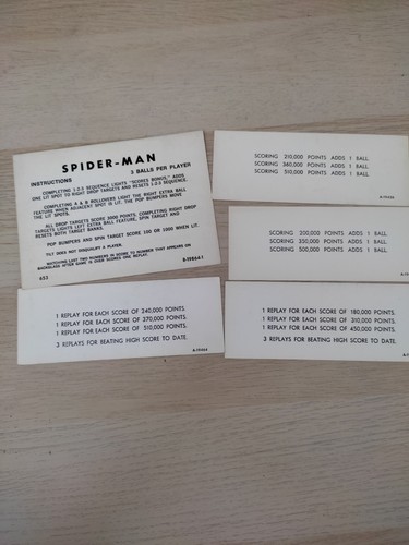 Lot cartes instructions - de,