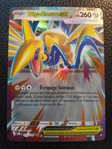 Carte pokemon méga - carte, méga-airmure