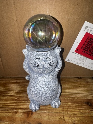 Veilleuse chat résine led - résine,,