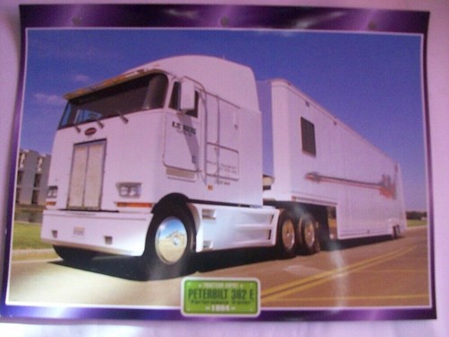 Carte fiche camion - carte, tracteur