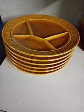 6 assiettes à fondue couleur