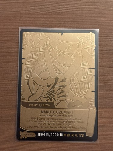 Naruto legendary gold 22k - naruto,