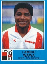 265 LAMBIC WAWA CONGO R.W.D. MOLENBEEK STICKER FOOTBALL 87 PANINI