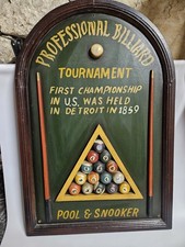 Tableau mural en bois billard