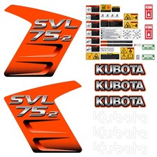 Decal Kit fits Kubota SVL75-2 Skid Steer 75  Aftermarket + Bonus FREE SHIPPING!