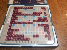 Vintage 1977 Scrabble Deluxe Edition Turntable Complete - Selchow & Righter USA