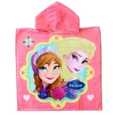 Poncho de bain rose à capuche disney FROZEN La Reine des neiges - enfant / fille