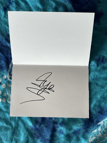 Carte dédicacée autograph - dédicacée,