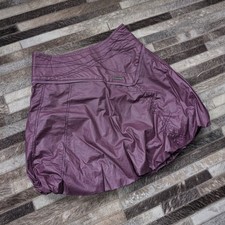 Purple Vintage Y2k Waxed Skirt by Zergatik
