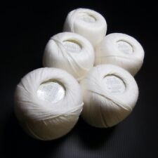 5 balls spools cotton yarn FIFTY knit Bergère de France white 50g N5467