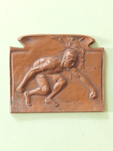Médaille plaque bronze - plaque, par