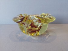 Beau cendrier vase en verre soviétique. Made in URSS. Union soviétique.  Orig...