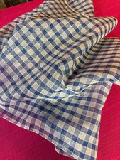 Tissu ancien coton carreaux