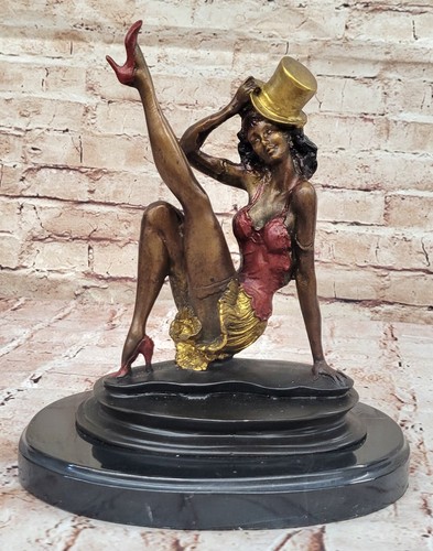 Art déco bronze statue - art,