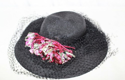 Chapeau femme paille noire - de,