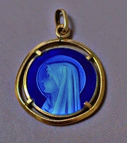 Pendentif médaille religieuse