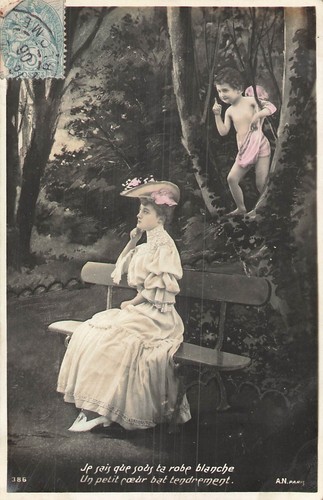 Enfant ange veille femme - cp,