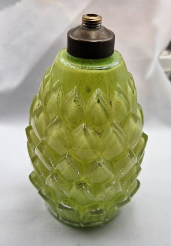 Vintage pied lampe verre - pied, en