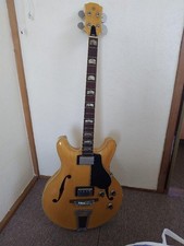 Guitare basse semi-acoustique / électrique YAMAHA SA-75 Natural Vintage / fab...