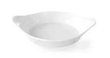 Round oven dish microwave dish 185x152xH40mm porcelain off white