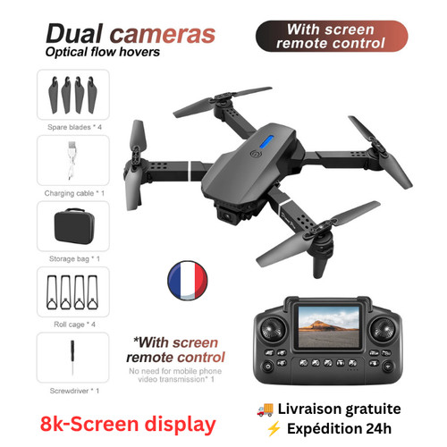 Drone e88 pliable gps - drone,