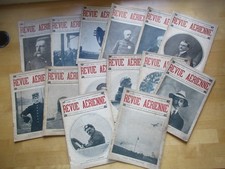 AERIAL MAGAZINE X 14 N° AEROPLANE BIPLANE AVIATION 1913 - 1914 AVIATOR