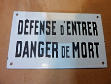 ANCIENNE PLAQUE EMAILLEE "