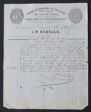 Invoice ROUEN 1867 SEAT shoe gaiter gendarmerie illustrated 81