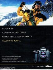 1996 ADVERTISING ADVERTISEMENT 116 Nikon Autofocus Camera F5 Capetuer Expo