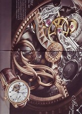 ADVERTISING PAPER 014 2013 BREGUET 2-PAGE WATCH ADVERTISEMENT