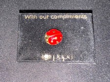 (V17) VINTAGE LADYBUG PUPA MILANO ENAMEL BADGE PINS COLLECTION