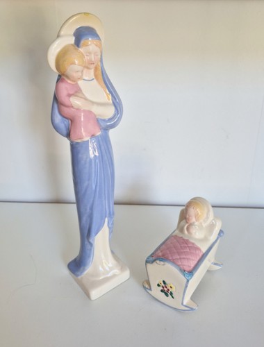 Statuette vierge enfant - statuette,