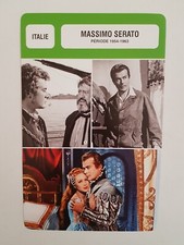 CARTE FICHE CINEMA  MASSIMO SERATO PERIODE 1954-1963